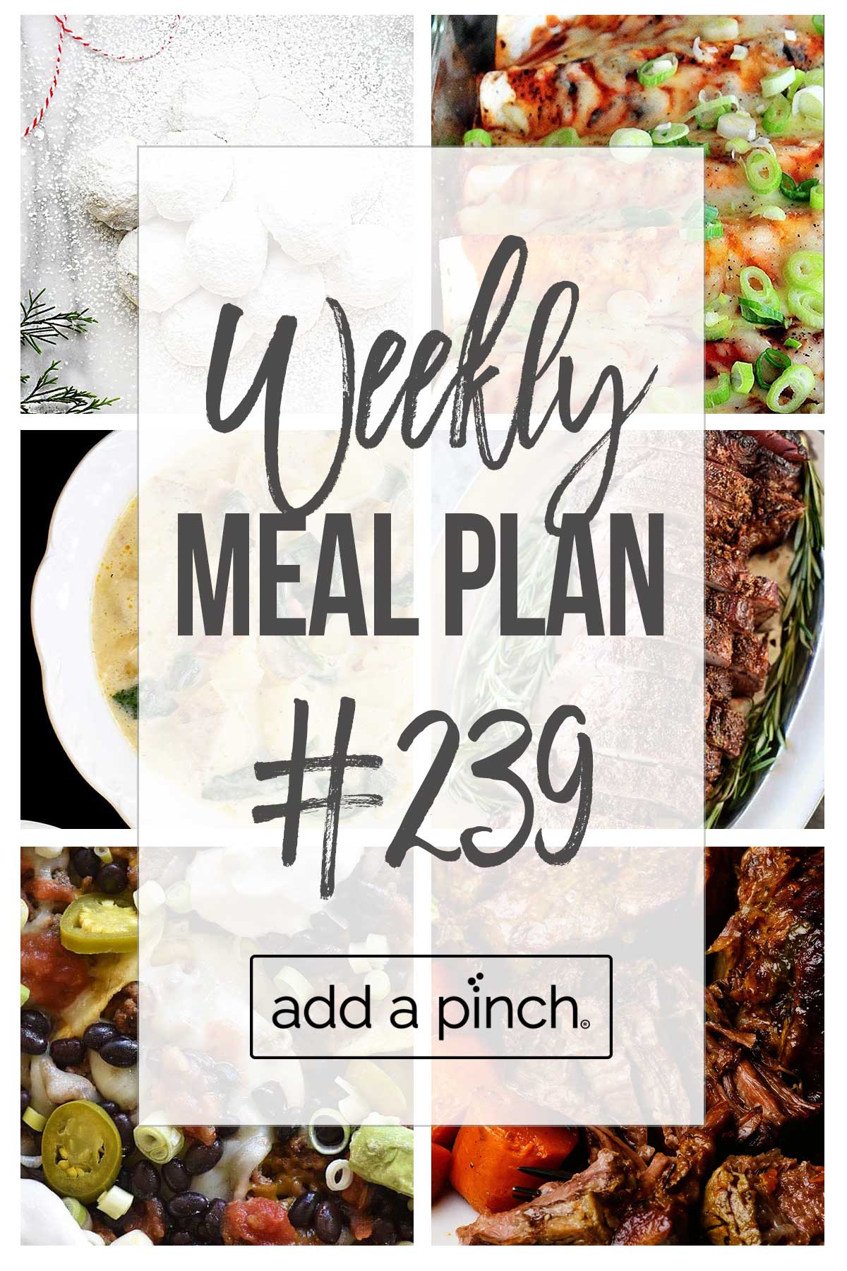 Graphic for meal plan #239.