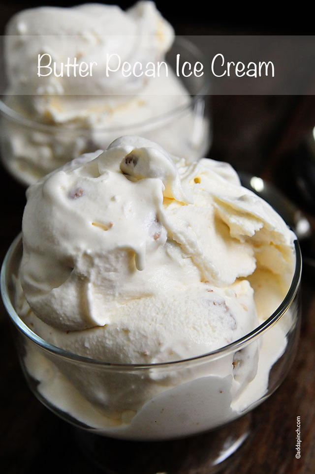 Butter Pecan Ice Cream Recipe | ยฉaddapinch.com