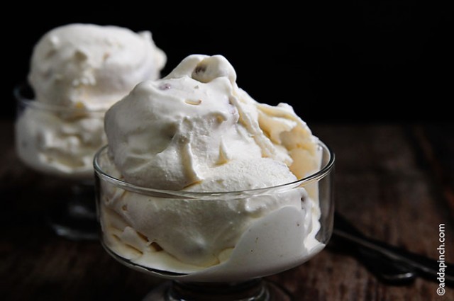 Butter Pecan Ice Cream Recipe | ©addapinch.com