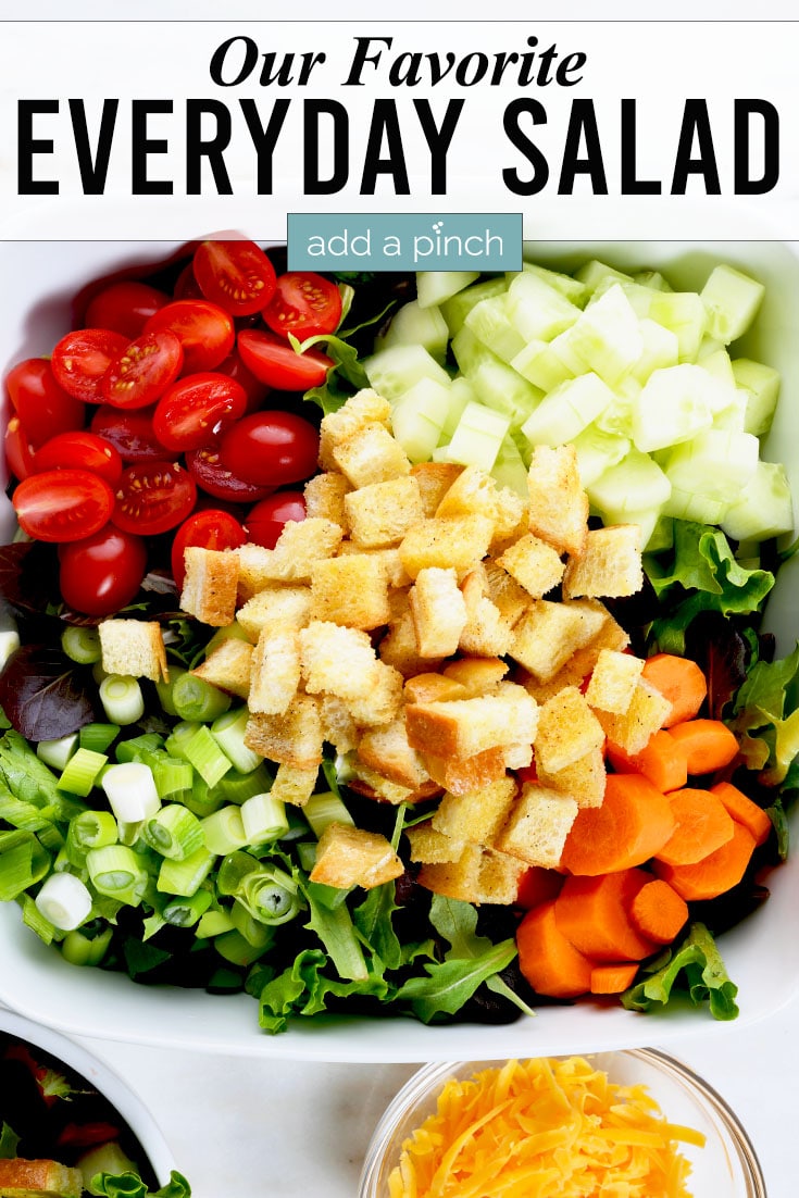 House Salad photo with text - addapinch.com