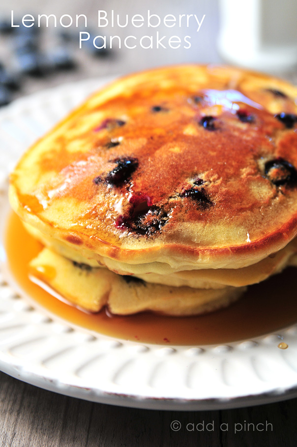 Lemon-Blueberry-Pancakes Lemon Blueberry Pancakes