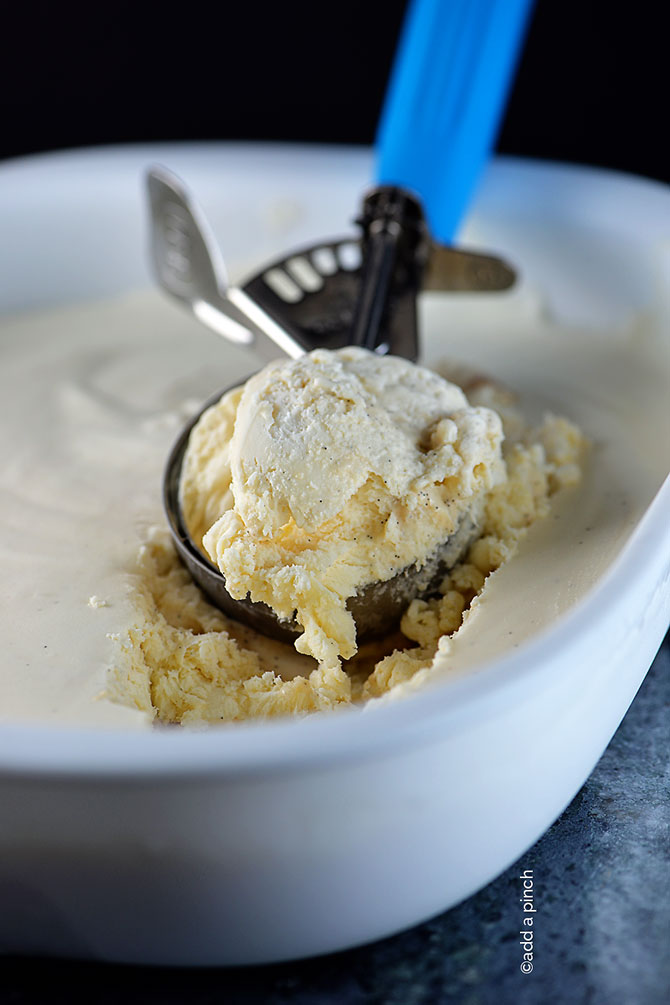 No Churn Ice Cream Recipe from addapinch.com