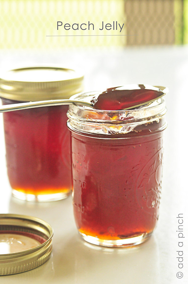 Peach Jelly Recipe | Add a Pinch Peach Jelly Recipe | Add a Pinch