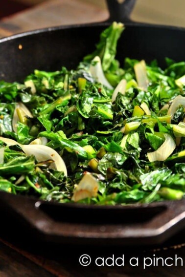 Spicy Skillet Turnip Greens Recipe